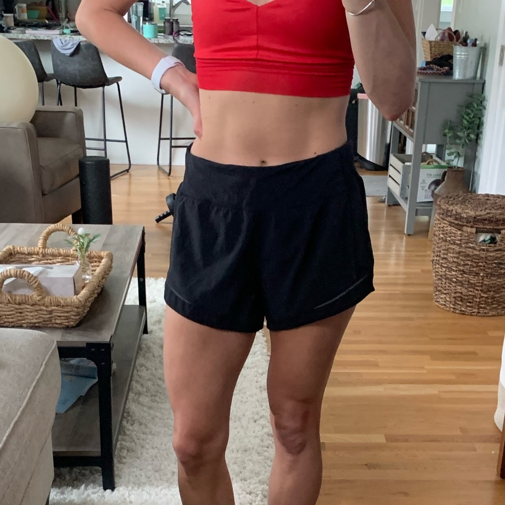 Lululemon Black Shorts Size 6 - like new!